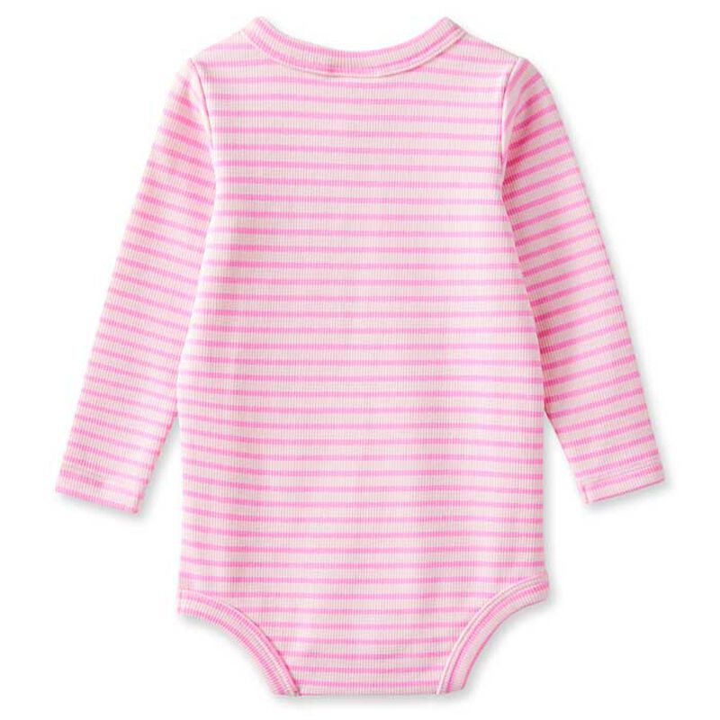 Milky Tickled Pink Stripe Bubbysuit image number 1